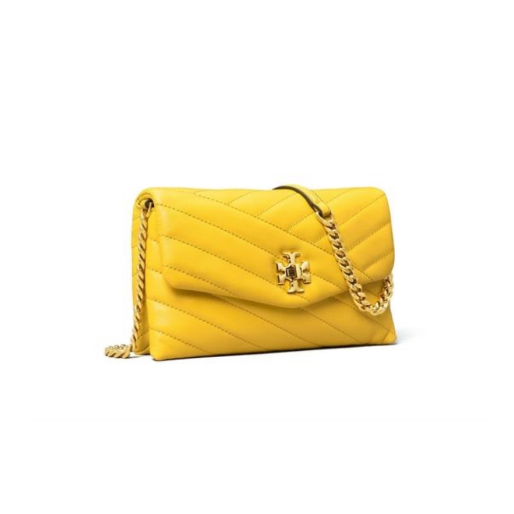 Tory burch Kira Chevron Leather Wallet-On-Chain